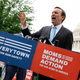 Sen. Chris Murphy ( D-CT) addresses a rally with fellow Senate Democrats and gun control advocacy groups outside the U.S. Capitol on May 26, 2022, in Washington, DC.